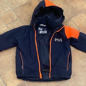 Helly Hansen Dark Blue and Bright Orange Hooded Jacket